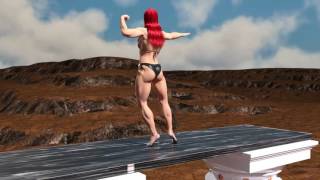 the female superbodybuilder transformation female muscle growht animation