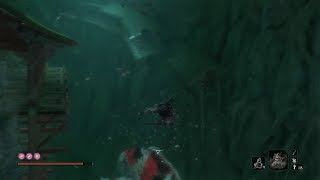 Прохождение Sekiro: Shadows Die Twice - Проплыть через пещеру с карпом и добраться до алтаря #51