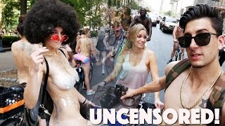 UNCENSORED NAKED BIKE RIDE - WARNING NUDITY!!!!