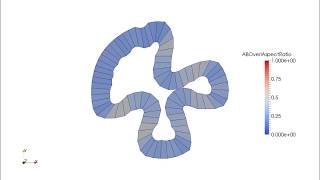 Three folds with low bending rigidity
