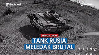 Detik-detik Drone Ukraina Hantam Brutal Tank Rusia di Wilayah Lviv