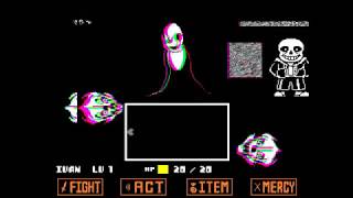 Битва с Пацифист Сансом и Гастером (Undertale фан игра)