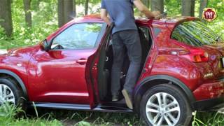 Накладки на внутренние пороги дверей Nissan Juke 2010-2014 (russ-artel.ru)