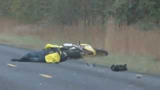 Impresionante Accidente de Moto Ninja en Vivo