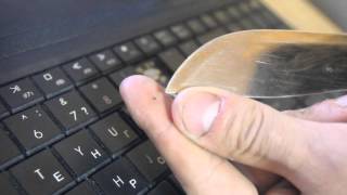 Packard Bell easynote TE11-HC-060 снятие кнопки ноутбука