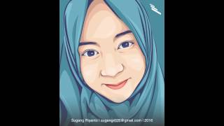 Vector Potrait Tesya Aryanti with Inkscape | Timelapse
