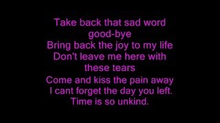Unbreak my heart lyrics