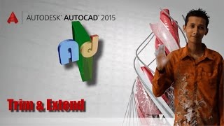Autocad - Trim & Extend (Memotong & Meneruskan Garis)