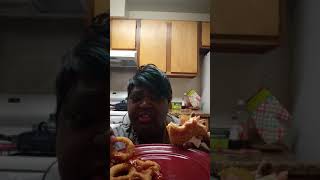 SSBBW Mukbang Burger King Whooper Meal &Onion Rings