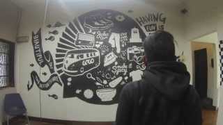 mural at joho hq