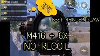 BEST 4FINGER CLAW || M416 + 6X || NO RECOIL || AIMBOT GAMING || IPAD MINI 5 2019 || PUBG MOBILE ||
