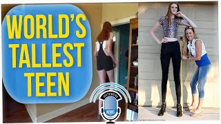 World's Tallest Teen Has Longest Female Legs (ft. David So)