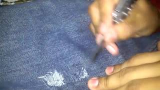 Como cortar pantalon jeans