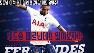 토트넘 거피셜인 포르투갈 미드유망주 제드송 페르난데스 알아보자!(브루노 페르난데스 아님 주의)