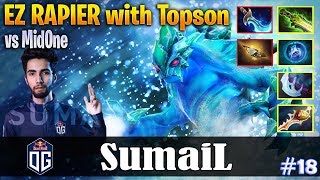 SumaiL - Morphling Safelane | EZ RAPIER with Topson | vs MidOne | Dota 2 Pro MMR Gameplay #18