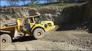 Ручная блокировка дифференциала Volvo A30F