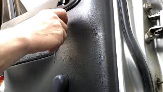 Как снять обшивку карту задней двери DAEWOO LANOS(SENS)demontaz boczka drzwi tyl/back door panel rem