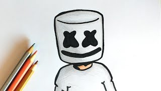 HOW TO DRAW MARSHMELLO