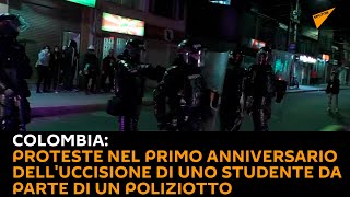 Colombia: proteste nel primo anniversario dell'uccisione di uno studente da parte di un poliziotto