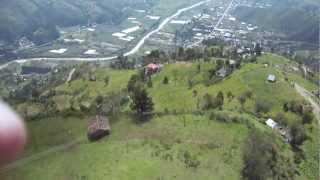 Vuelo en parapente sobre Bullcay (Gualaceo, Azuay) - 15/ABR/2012