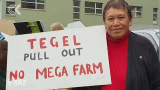 Protesters descend on Tegel's HQ to oppose mega chicken farm