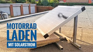 PV Solaranlage - Garage ohne Strom, Motorrad laden