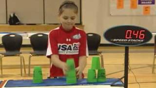 Cup Stacking Competition In Davie County