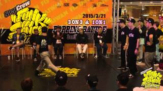Popping 3on3 BEST 4 T-Pec VS T-Pec 2 │FUNK IN SHANGHAI Vol.5 台灣賽區