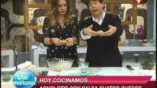 Hoy cocinamos: Agnolotis con salsa cuatro quesos