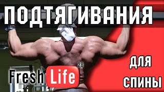Подтягивания. Бодибилдинг. Спина.