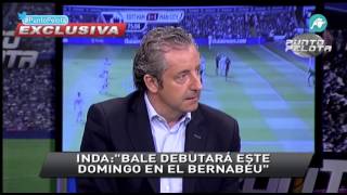 Eduardo Inda: "Bale debutará el domingo en el Bernabéu"