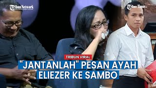 Pertama Kalinya Ayah & Ibu Bharada Eliezer Muncul ke Publik
