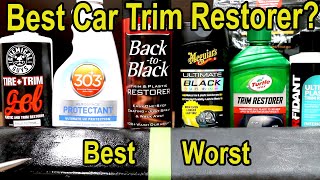 Which Plastic Car Trim Restorer is Best? Let's find out! Mothers, Turtle Wax, Meguiars, CeraKote