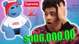 WORLDS MOST EXPENSIVE TEDDY BEAR!?! Supreme x Louis Vuitton Pudsey Bear Collab - Vlog #4