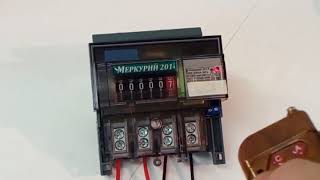 Как остановить счетчик электроэнергии Меркурий 201 5 с пультом Умные приборы учёта431