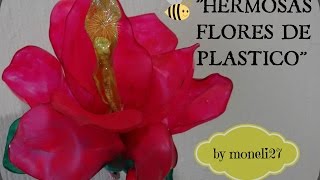 DIY "COMO HACER UNA FLOR DE PLASTICO" (PET)