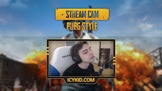 Free Twitch Overlay Template - Stream Golden PUBG Cam - PSD - Free Download