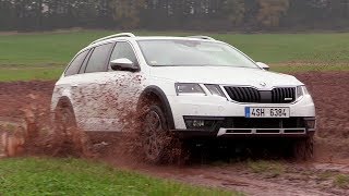Škoda Octavia Scout 2,0 TDI 4x4 Driving footage | Off road, road