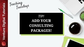 TT: Tip! Add Consulting Packages To Your Website