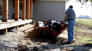 trencher at work