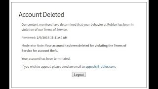 Listen Carefully Roblox Please *Terminated Account* : Wxlker935