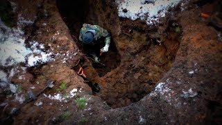 ML85 Раскопки финского блиндажа WW2 Finnish bunker excavation HD