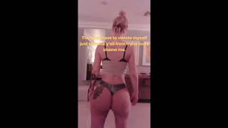 Iggy Azalea showing off her nice round butt (Instagram Story)