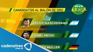 Candidatos al balón de oro y guante de oro
