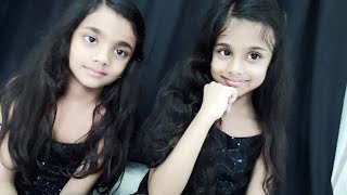 Girls black dress matching outfits | Sisters Catwalk & Photoshoot inTwining style