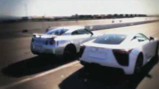 LEXUS LFA vs NISSAN GT-R R35 (2010)