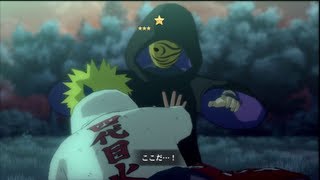 Naruto: Ultimate Ninja Storm 3: Full Burst - Minato vs Masked Man (Obito Uchiha) HD