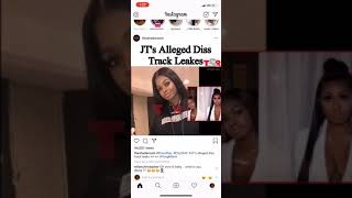 THE SHADEROOM POSTED THEN DELETED. ALLEGED DISS TRACK FROM JT (Cardi B, Nicki Minaj, Remy Ma)