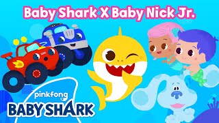 Baby Nick Jr. | Sing with Baby Shark, Blaze, Gil and Blue | Nick Jr. Crew x Baby Shark