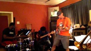 Aaron Lebos Reality  rehearsal with trombone